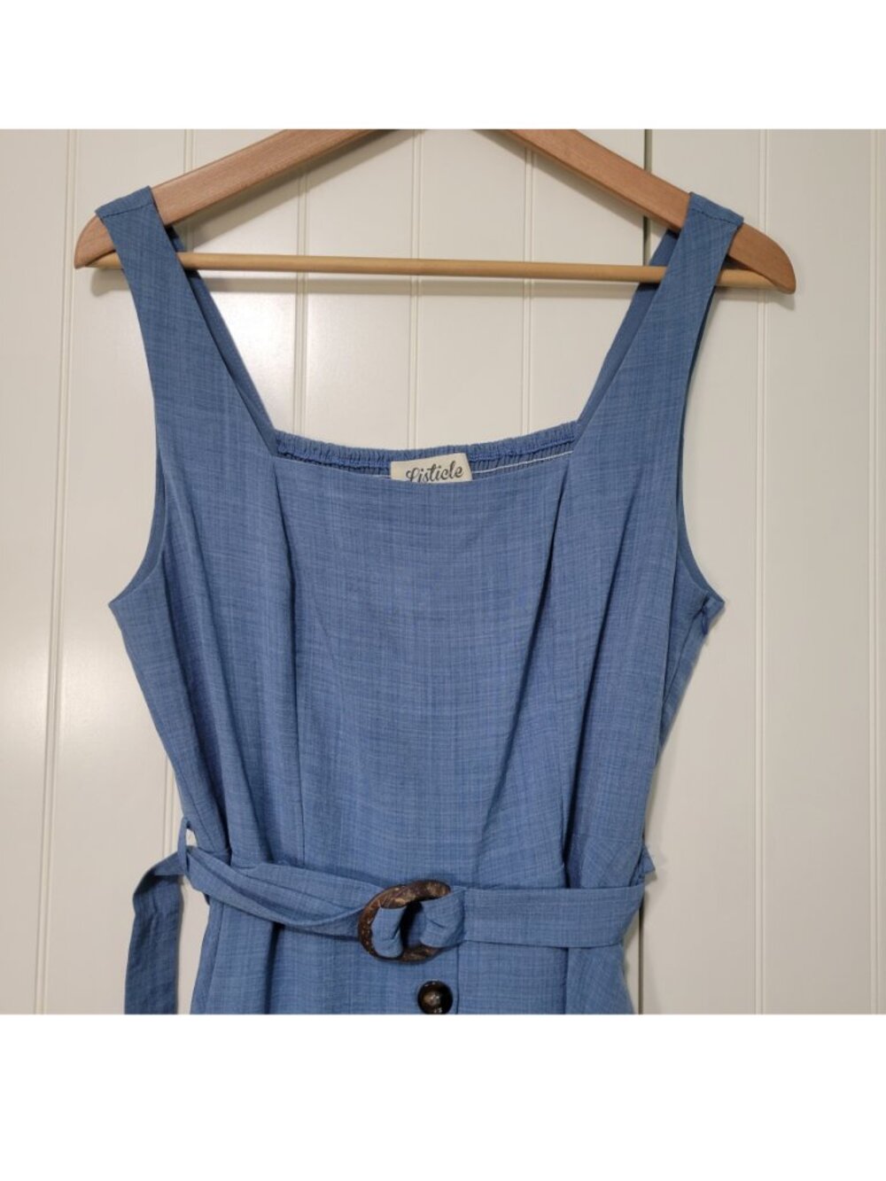 50s 60s Retro Pinup Quiet Luxury Old Money Tank Dress Pockets Fit & Flare Dress - Picture 3 of 13